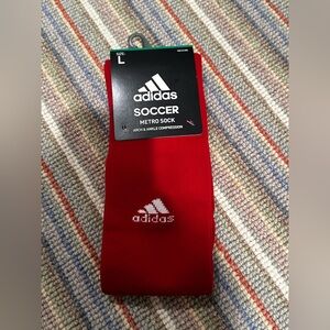 Red Adidas Soccer Socks
